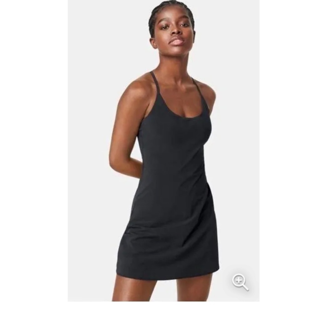 Outdoor Voices Black Slip Dress